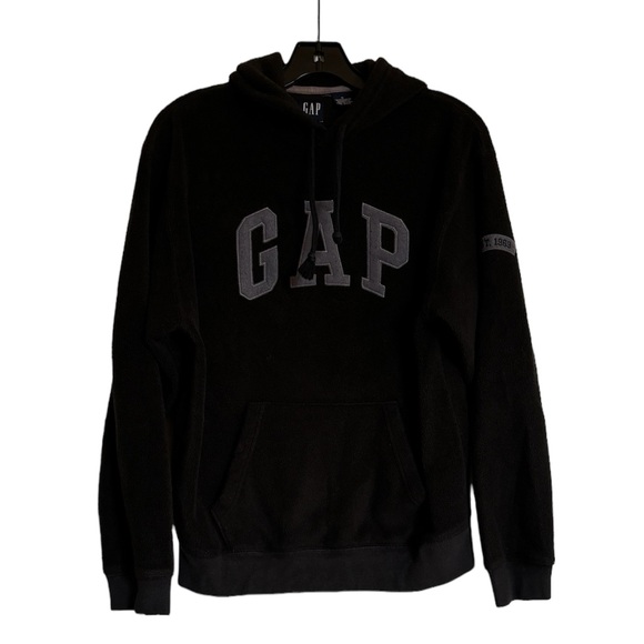 GAP Vintage Logo Hoodie in Black and Gray - Picture 1 of 8